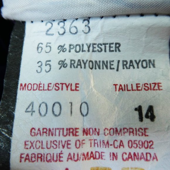 Vintage Gauchos Culottes Split Skirt Basque Waist Palazzo Purple Moonglow Button - Picture 10 of 10